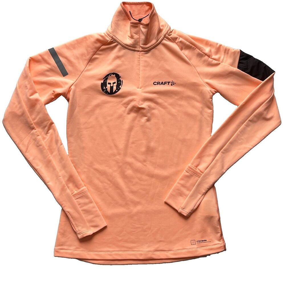 Spartan Race Craft Womens XS Thermal Quarter Zip Fleece Pullover Athletic 1/4Zip